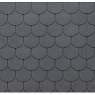 Ασφαλτικά κεραμίδια Premium Traditional  (κυκλικά), TEGOLA CANADESE - ΓΚΡΙ- ΑΝΘΡΑΚΙ - SLATE GREY (066) (3,05m²/δέμα)