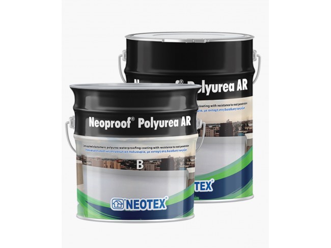 NEOTEX - Neoproof Polyurea AR - 19kg (A+B) - WHITE - Υβριδικό, επαλειφόμενο, ελαστομερές στεγανωτικό σύστημα πολυουρίας - πολυουρεθάνης, δύο συστατικών. NEOTEX - Neoproof Polyurea AR - 19kg (A+B) - WHITE - Υβριδικό, επαλειφόμενο, ελαστομερές στεγανωτικό σύστημα πολυουρίας - πολυουρεθάνης, δύο συστατικών.