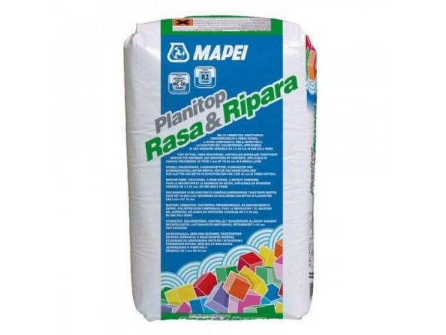 MAPEI - PLANITOP SMOOTH & REPAIR R2 (RASA & RIPARA R2) - 5kg - Μη συρρικνούμενο, θιξοτροπικό, ινοπλισμένο τσιμεντοκονίαμα ομάδας R2, ταχείας πήξης, για την επισκευή και εξομάλυνση του σκυροδέματος.