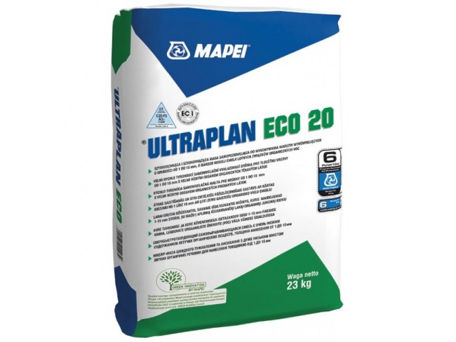 MAPEI ULTRAPLAN ECO 20 - ΓΚΡΙ - 23kg - Αυτοεπιπεδούμενο υλικό εξομάλυνσης, υπερταχείας ξήρανσης για στρώσεις πάχους από1-10mm