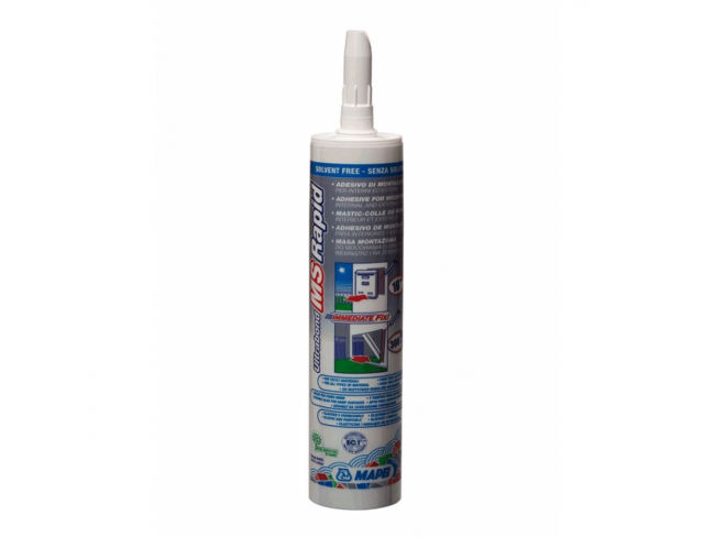 MAPEI - ULTRABOND MS RAPID - 300ml - EC1R Plus - Λευκή κόλλα συναρμολόγησης ταχείας πήξης, για εσωτερική και εξωτερική χρήση. 