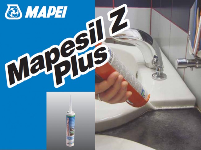 MAPEI - MAPESIL Z PLUS - 280ml - Σιλικόνη οξικού πολυμερισμού, ανθεκτική στη μούχλα για είδη υγιεινής και μετακινήσεις μέχρι 20%.