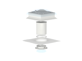 VELUX - ΦΩΤΟΣΩΛΗΝΑΣ TCR - Άκαμπτος Σωλήνας - Διάμετρος 350mm. Για επίπεδες στέγες.