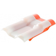 ΠΛΑΣΤΙΚΟ ΚΕΡΑΜΙΔΙ ΗΜΙΔΙΑΦΑΝΟ ΦΥΛΛΟ ASA-PVC  ΔΙΑΣΤΑΣΕΩΝ 2,41m ΜΗΚΟΣ x 1,04m ΠΛΑΤΟΣ- 10 ΧΡΟΝΙΑ ΕΓΓΥΗΣΗ